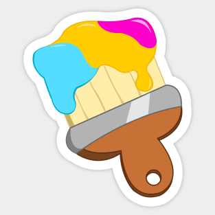 Paintbrush Pride Sticker